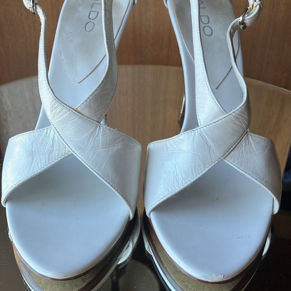 Aldo white leather heels - Picture 4 of 6